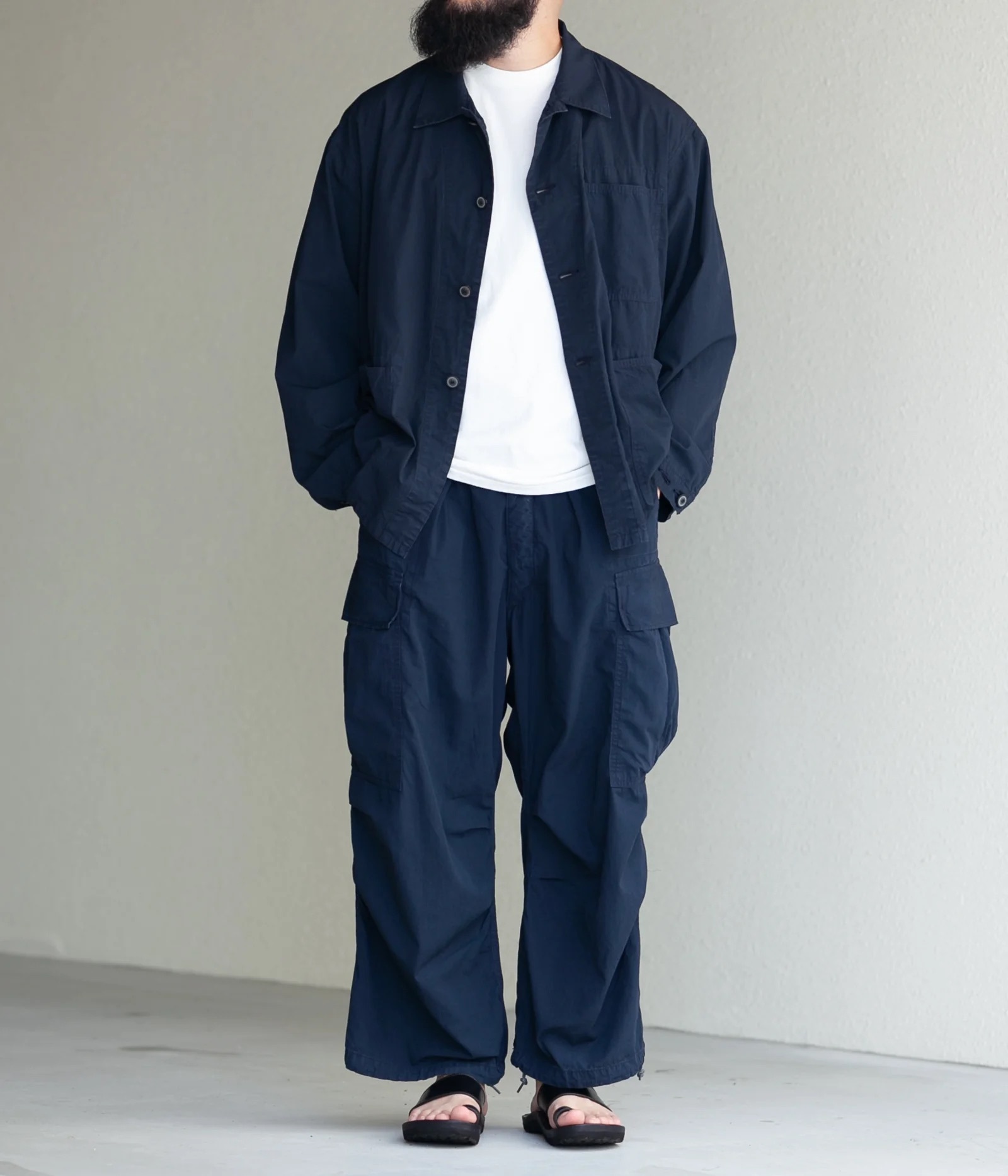 HERILL LINEN JUNGLE FATIGUEPANTS (2COL)