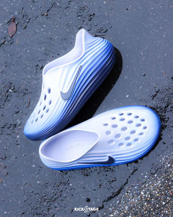 <特價不退換> NIKE REACTX REJUVEN8 'Blue Gradient'  午夜藍 漸層 泡棉 休閒 防水 涼鞋 拖鞋 恢復鞋【IB6366-400】
