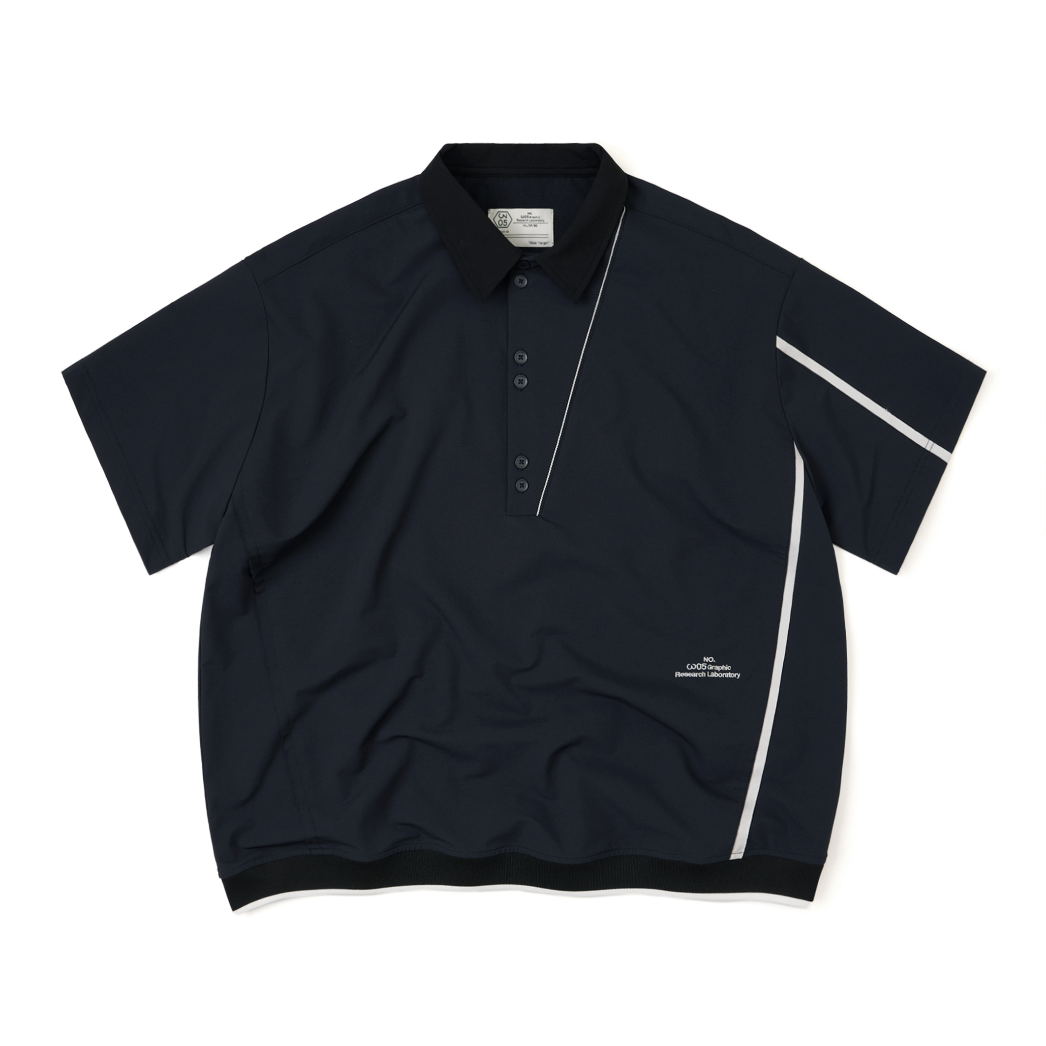 Wall of Sound - 3:04/“CASINO” Rib Hem Organism Polo - Navy