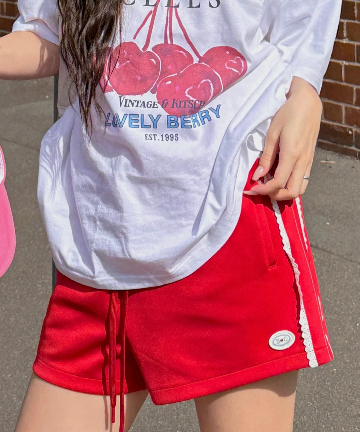 BITTER CELLS Mary Jersey Lace Shorts