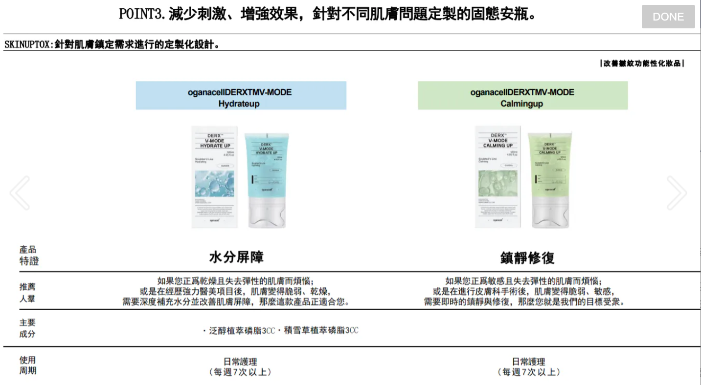 Oganacell DERX™ V-MODE Hydrate up Calming Up 鎮靜修復精華 120ML【輪廓緊致✔️V面護理 ✔️專為敏感✔️失去彈性✔️以及皮膚科手術後脆弱敏感肌膚設計✔️】到期日：2028.05.06