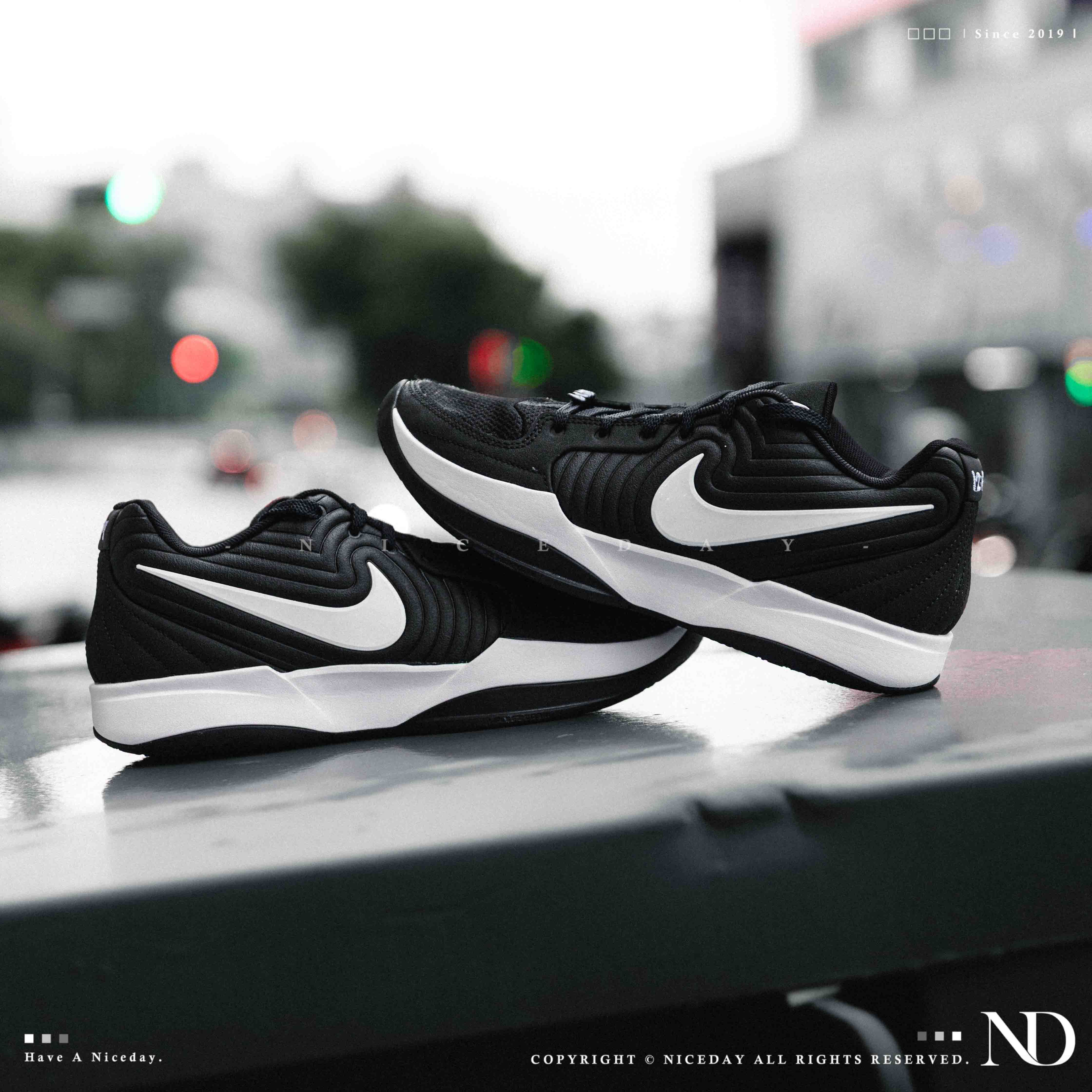 NICEDAY 現貨 NIKE JA 2 EP Team Bank 黑白 白黑 莫蘭特 實戰 籃球鞋 HQ8512-001