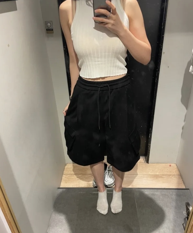 【OWN】Dimitri Black 夏季短褲 休閒 棉褲 工裝 百慕達 薄款 不分男女 灰色 黑色 刷白 ABD4PS01