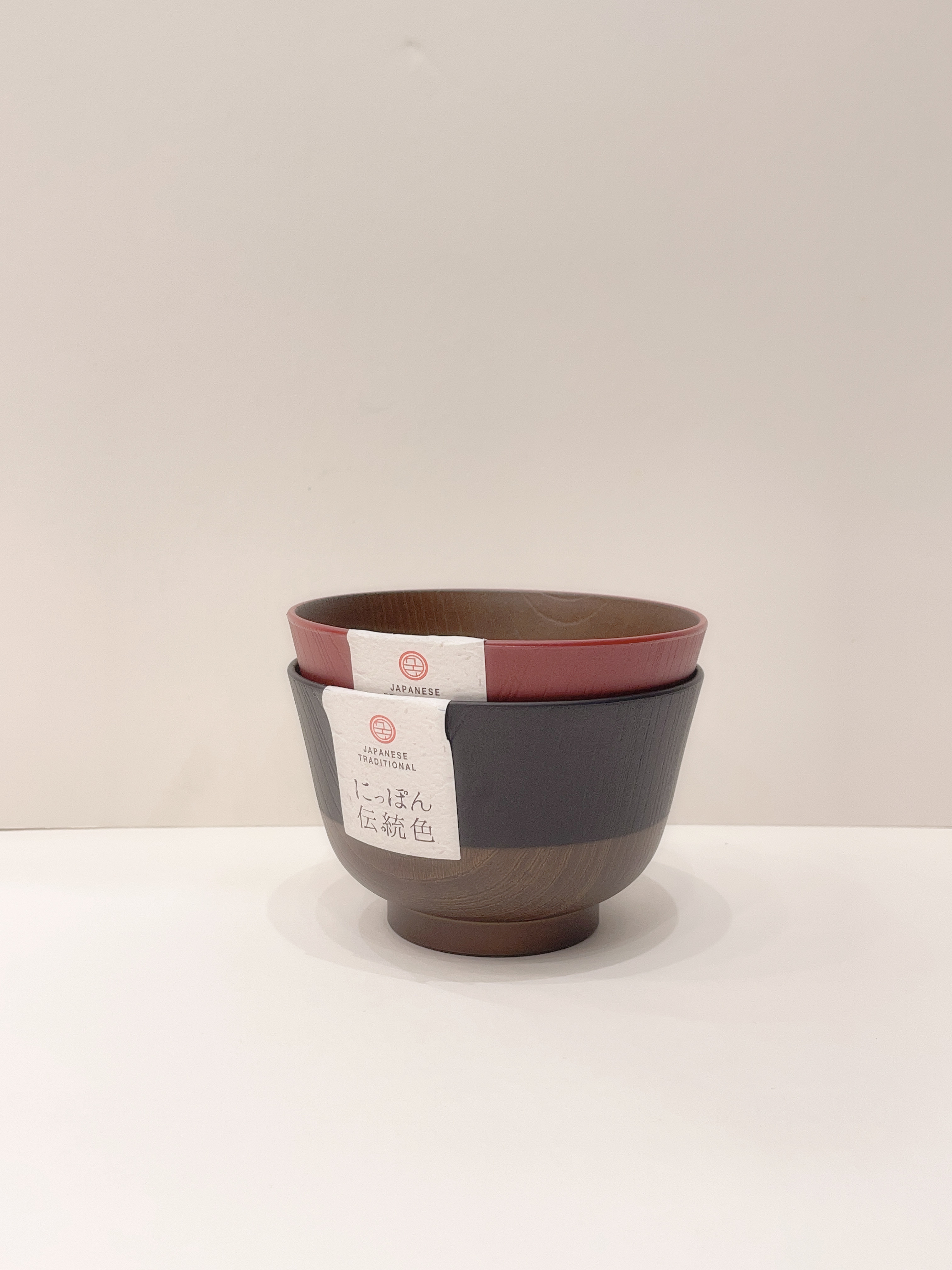 漆器碗深木紋2入組