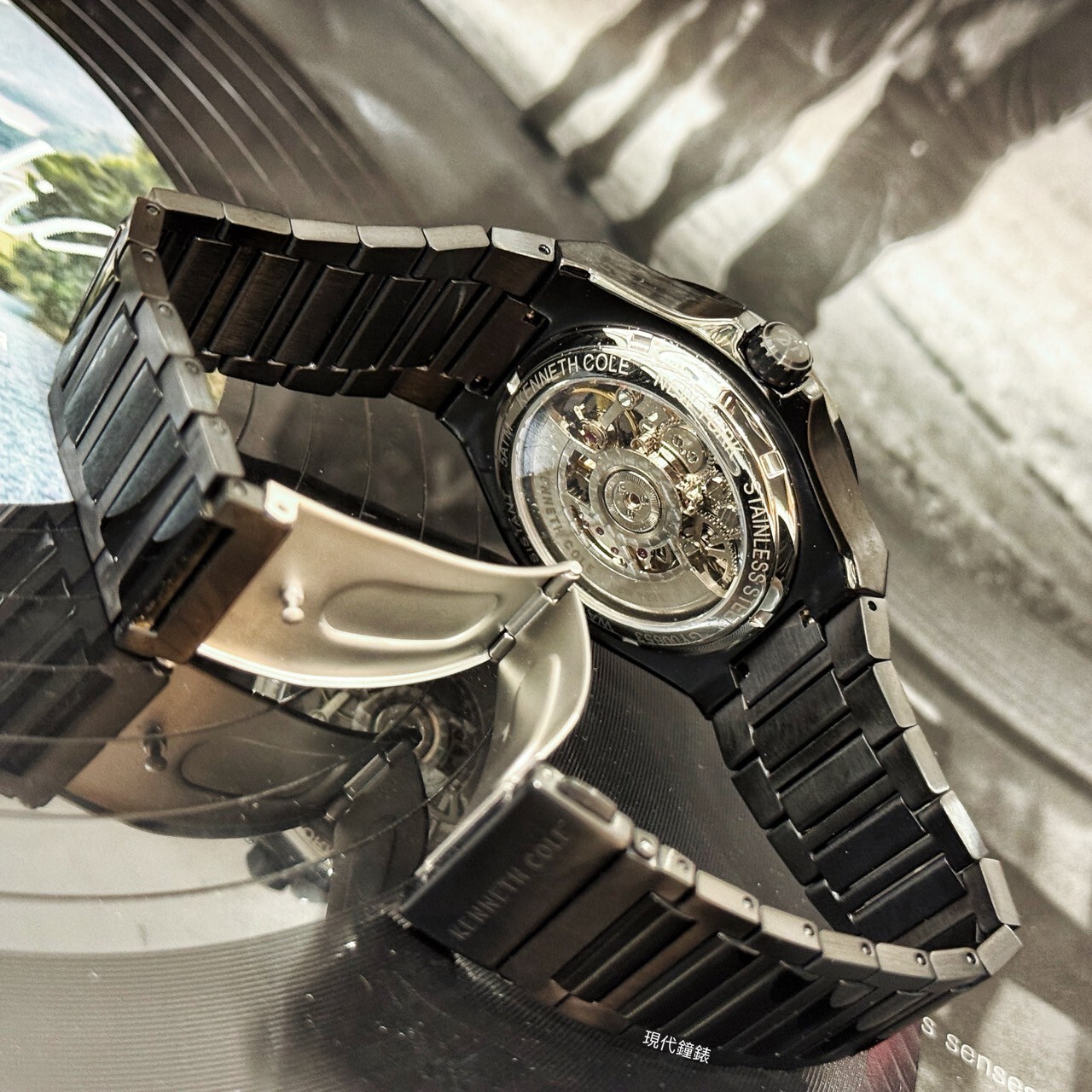 【KENNETH COLE】透視鏤空機械紳士腕錶KCWGY0065303 44mm 現代鐘錶