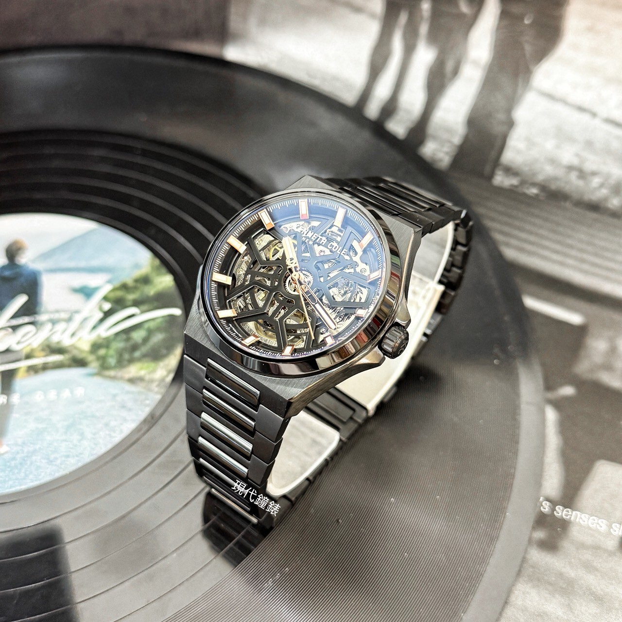 【KENNETH COLE】透視鏤空機械紳士腕錶KCWGY0065303 44mm 現代鐘錶
