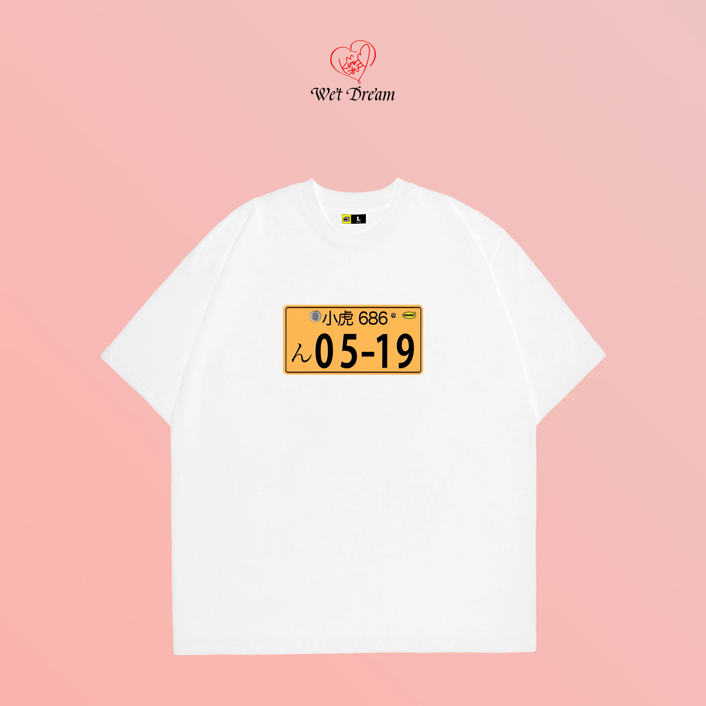 小宵こなん 小宵虎南 x MMNF「夜行編號0519車牌」TEE