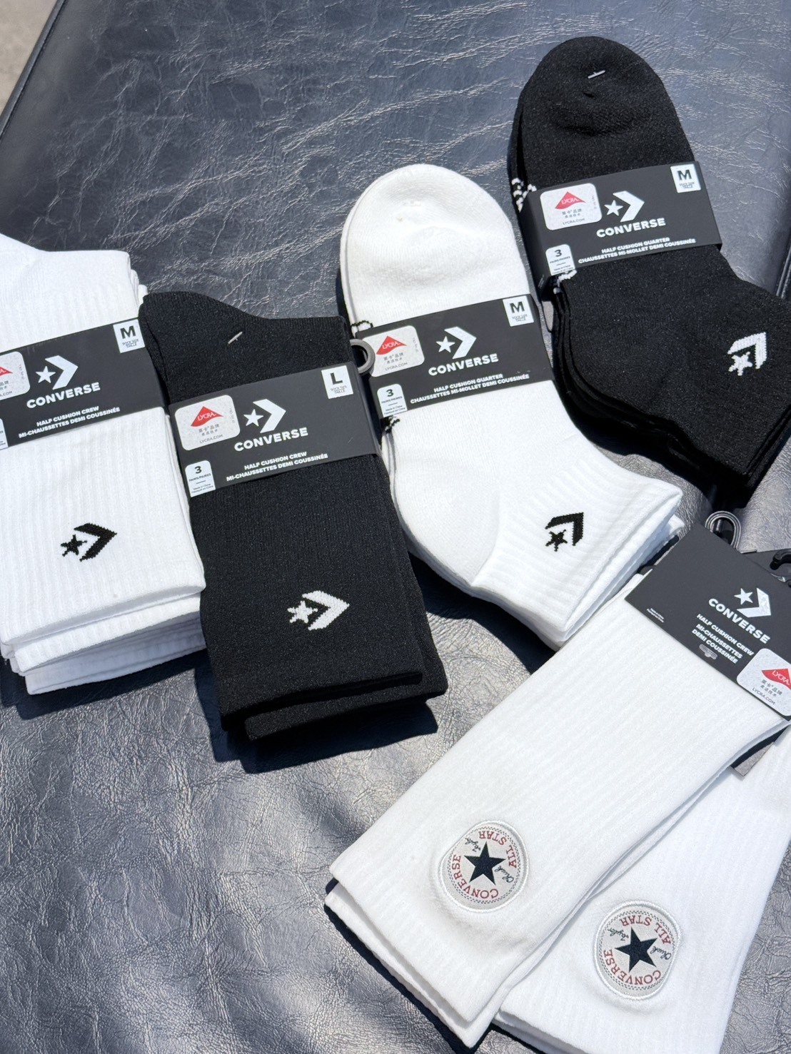 Converse 經典 襪子 短襪 中筒 長襪 三雙一組 UC057