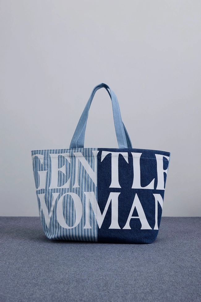 泰國 GENTLEWOMAN 鴛鴦色牛仔TOTE BA (T7 GW17) [清貨貨品,不設退換]
