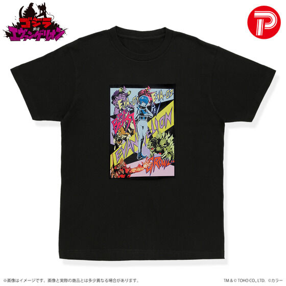 233237 Pbandai 預訂 2025/9月 ゴジラ対エヴァンゲリオン Ｔシャツ (X星人綾波レイVer.アート柄)