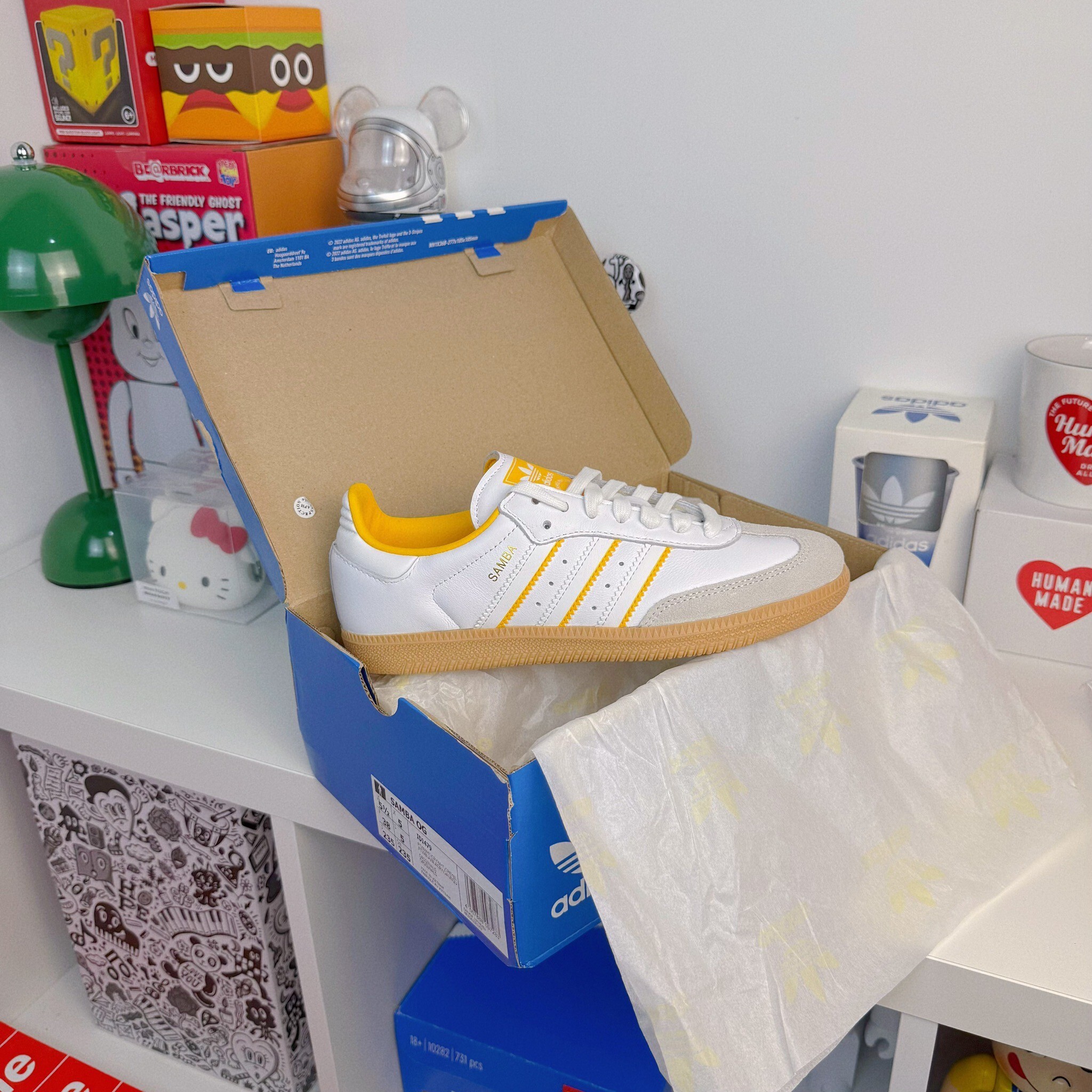 Adidas Originals Samba OG 復古黃 白色 黃色 焦糖 男女 復古 森巴鞋 ID1479