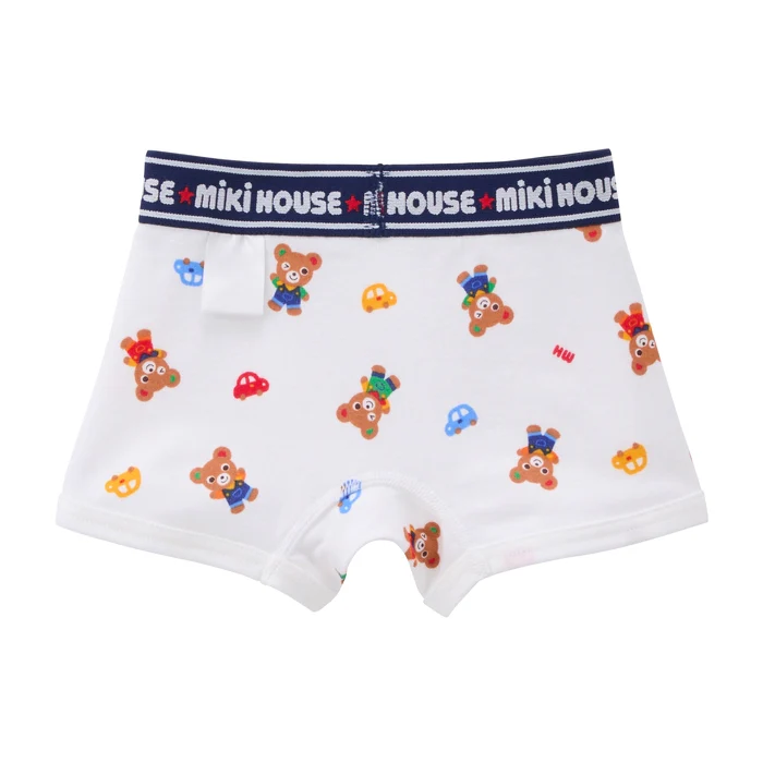 PUREVEIL 普奇熊羅紋針織平角內褲-多色