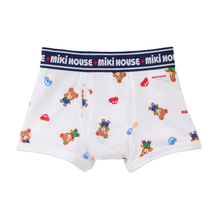 PUREVEIL 普奇熊羅紋針織平角內褲-多色