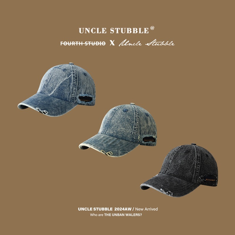 磨破牛仔棒球帽 三色