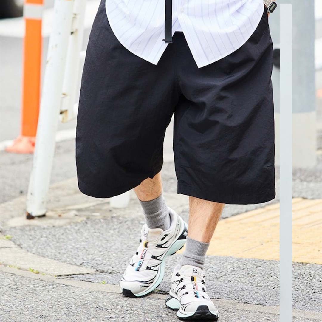 2025SS FREAK'S STORE 寬版 尼龍 休閒 七分褲 短褲 現貨 1244248900255