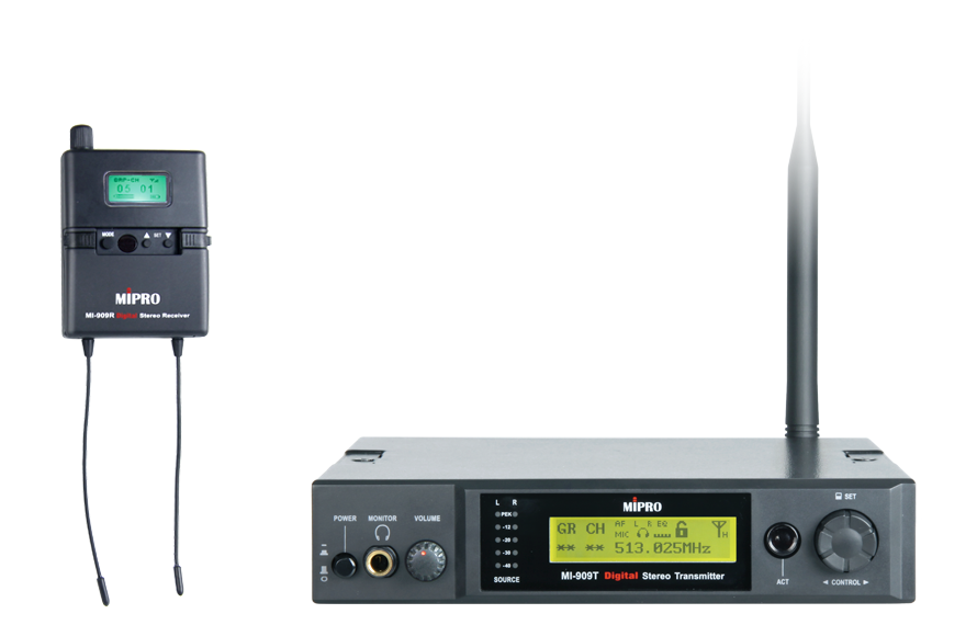 MI-909 UHF數位無線監聽系統