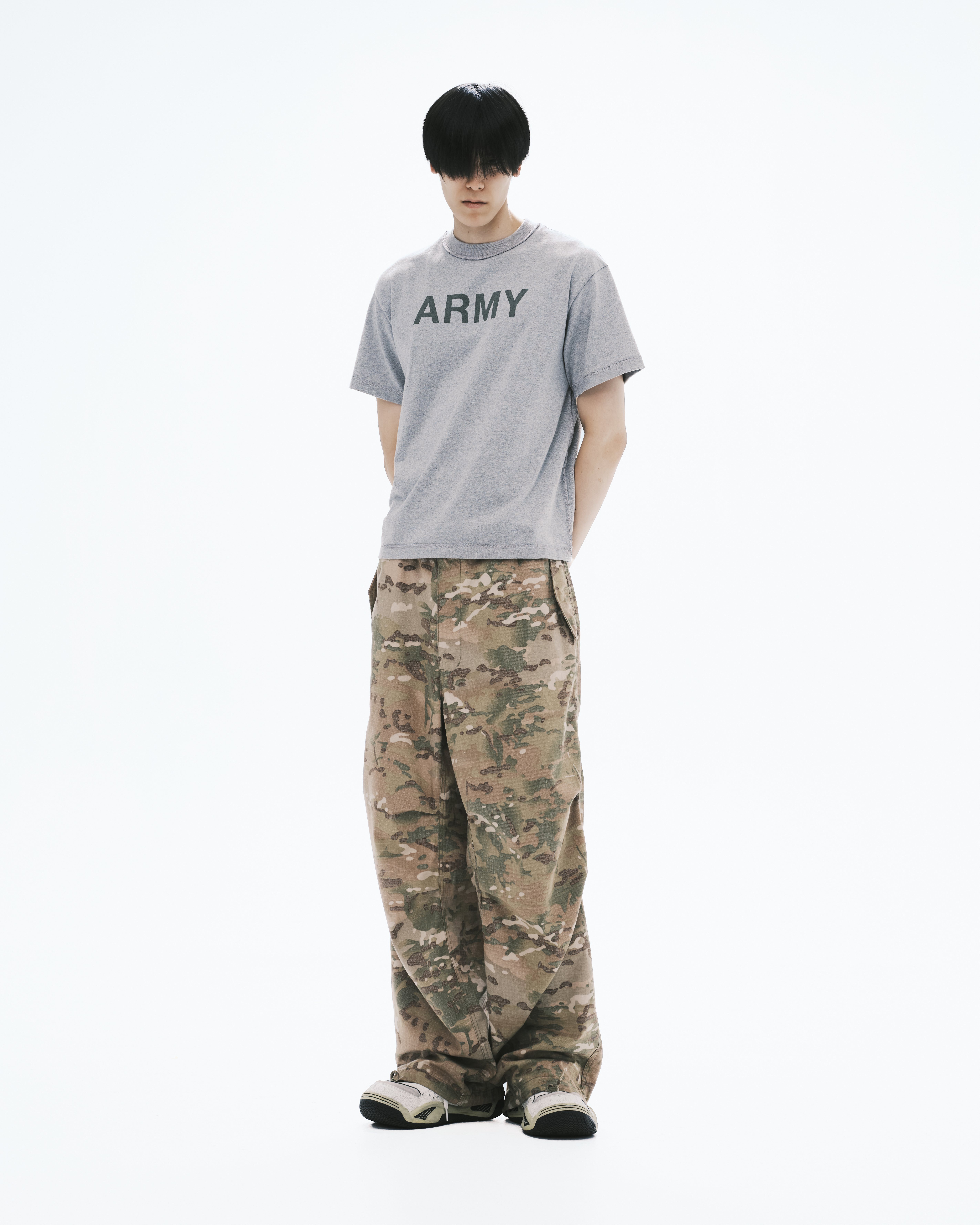 nul1.org ｜(nu-T91) - ARMY Reverse Tee (Gray)