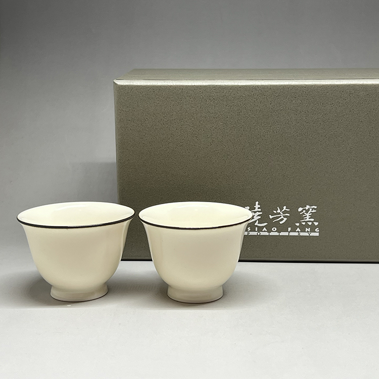 茶香自在】曉芳窯蔡曉芳大師早期定窯白瓷茶杯官方正品