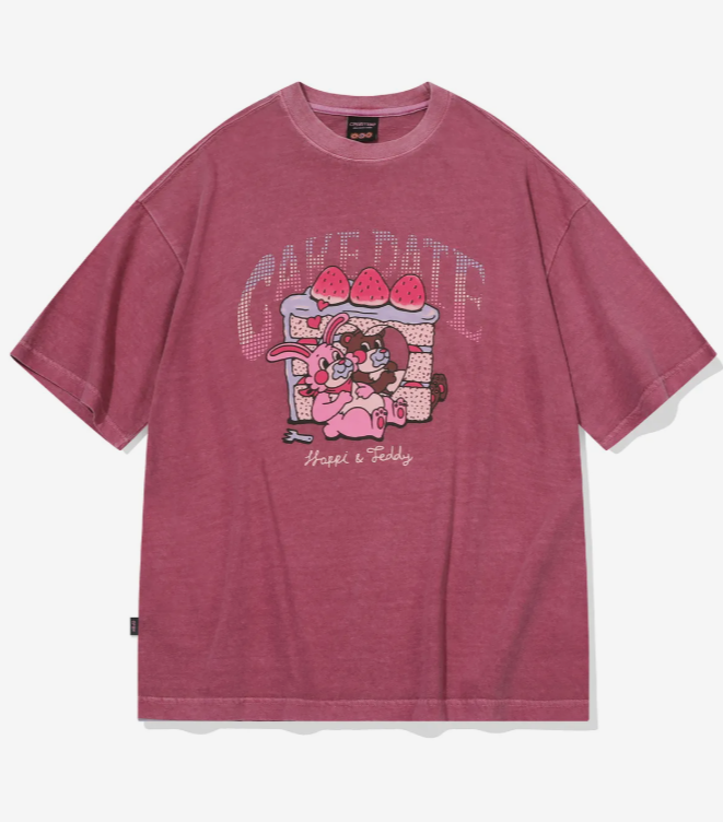 CPGN STUDIO / 蛋糕兔子短袖T恤 / 粉紅色 /  JUL25