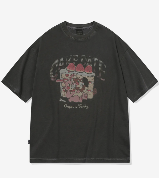 CPGN STUDIO / 蛋糕兔子短袖T恤 / 煙燻黑 /  JUL25