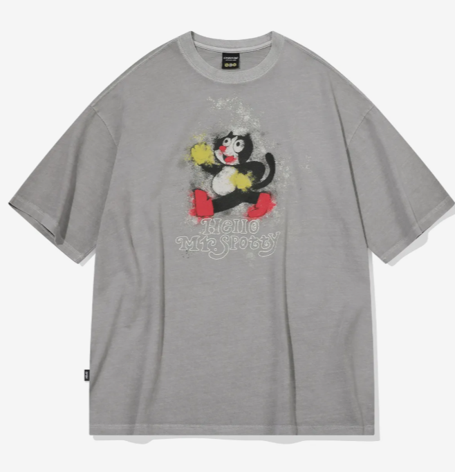 CPGN STUDIO / HELLO SPOTTY 圖案短袖T恤 / 灰色 / JUL25