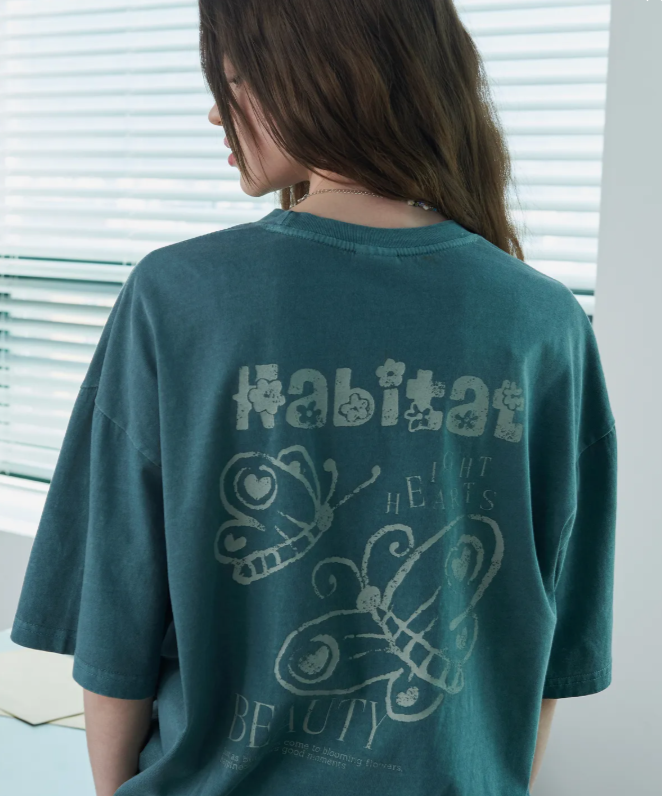 CPGN STUDIO / 蝴蝶圖案短袖T恤 / 羅勒綠 / JUL25