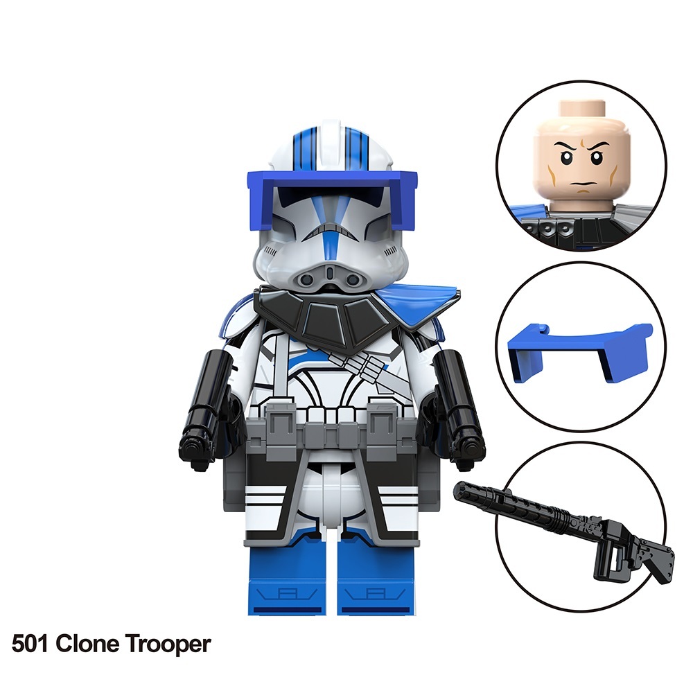 Star Wars 501St legion Clone Trooper Minifigs Fit Lego