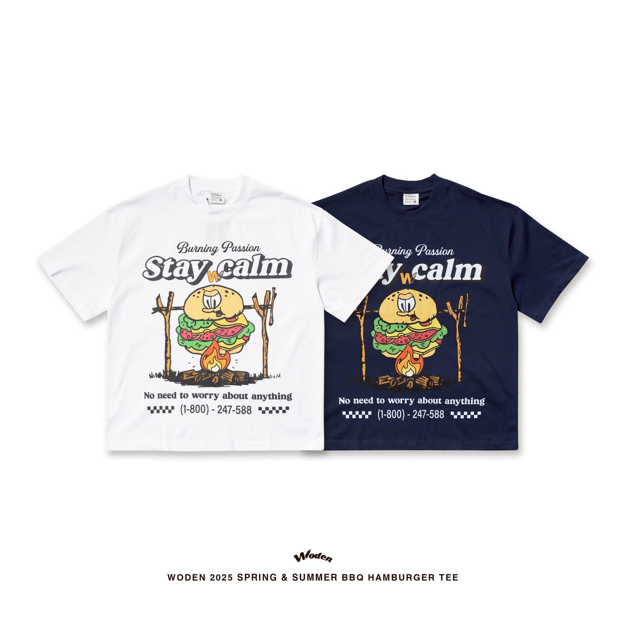 WODEN 2025 Spring & Summer 049 BBQ Hamburger Tee