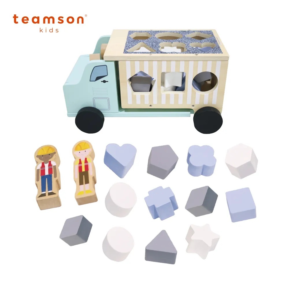 【美國 Teamson】小小神童幼兒益智貨卡玩具組