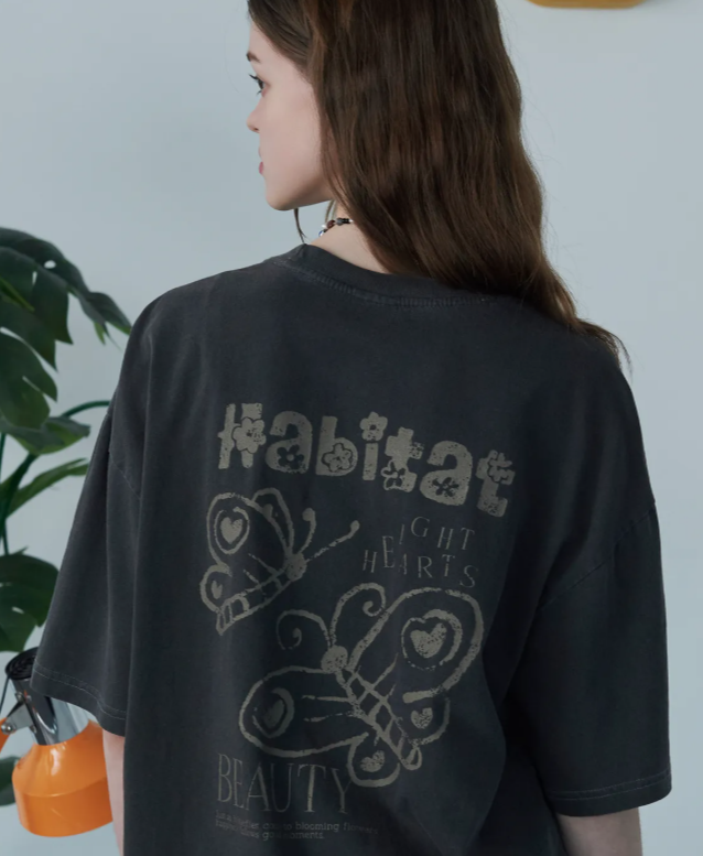 CPGN STUDIO / 蝴蝶圖案短袖T恤 / 黑色 /  JUL25