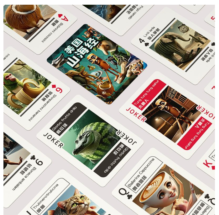 美国山海经扑克牌收藏卡