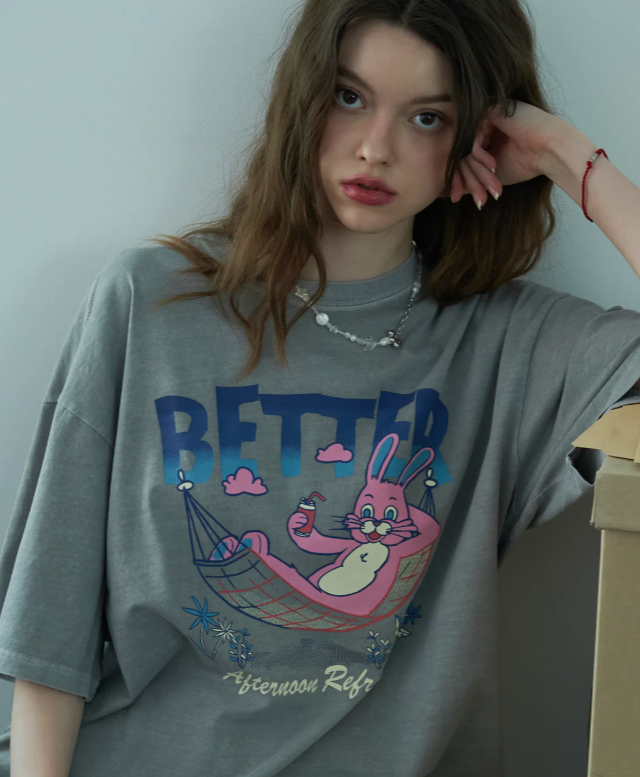 CPGN STUDIO / Better 圖案短袖T恤 / 灰色 /  JUL25