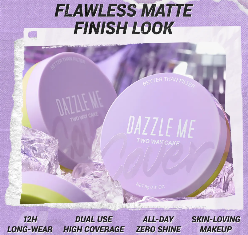 泰國 DAZZLE ME 雙效控油兩用粉餅（T7 T16）