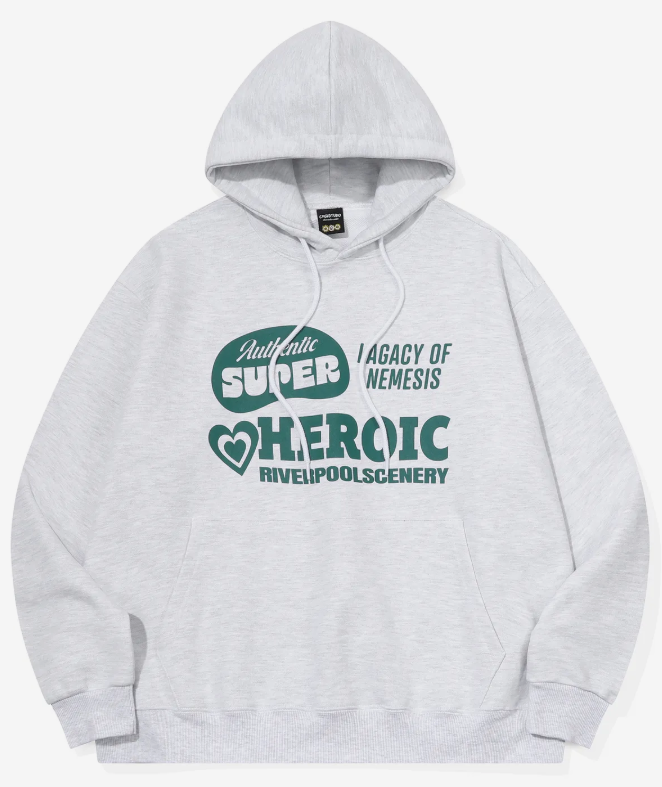 CPGN STUDIO / HEROIC 連帽衫上衣 / 淺灰色 /  JUL25