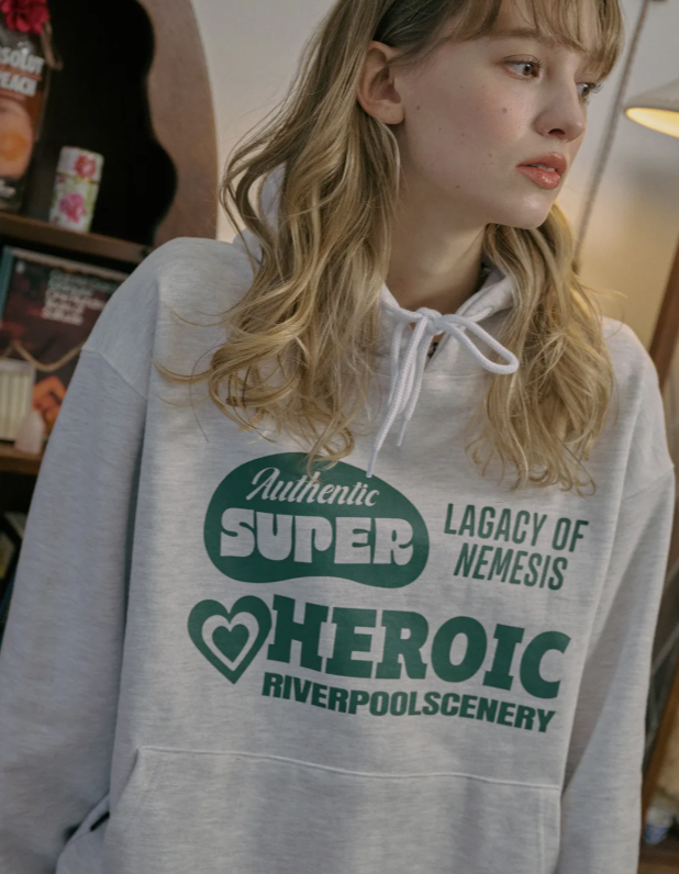 CPGN STUDIO / HEROIC 連帽衫上衣 / 淺灰色 /  JUL25