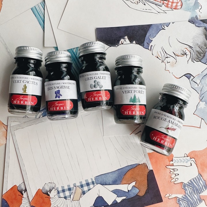 「銀泥墨彩輝」 0.5丁型 鋼筆沾水筆墨水｜法國J. Herbin 珍珠彩墨
