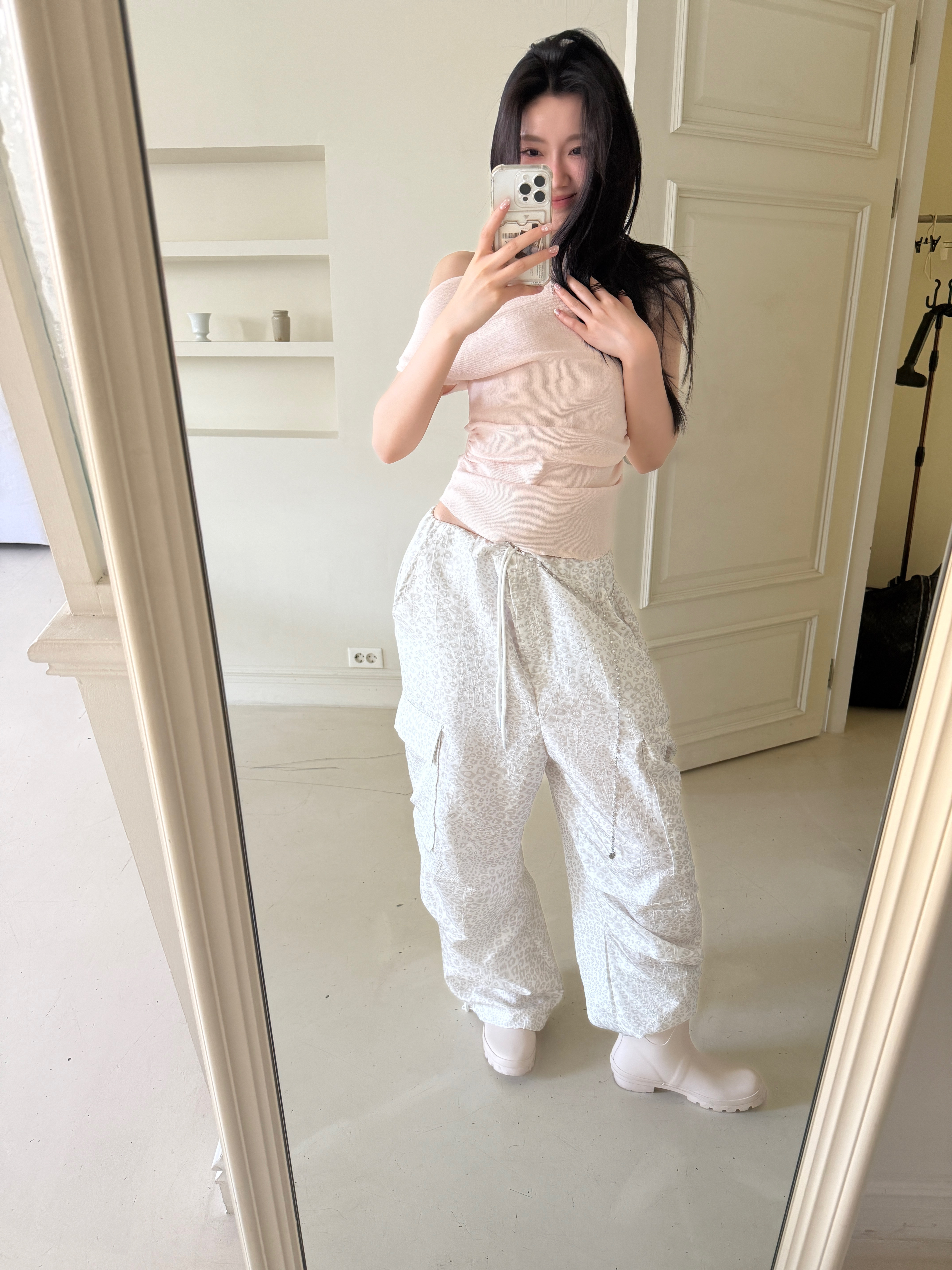 J03 Panthera!豹紋工裝褲