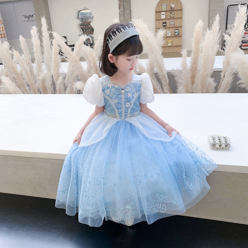 萬聖節 灰姑娘蓬袖蓬裙禮服 100-150cm #SB33