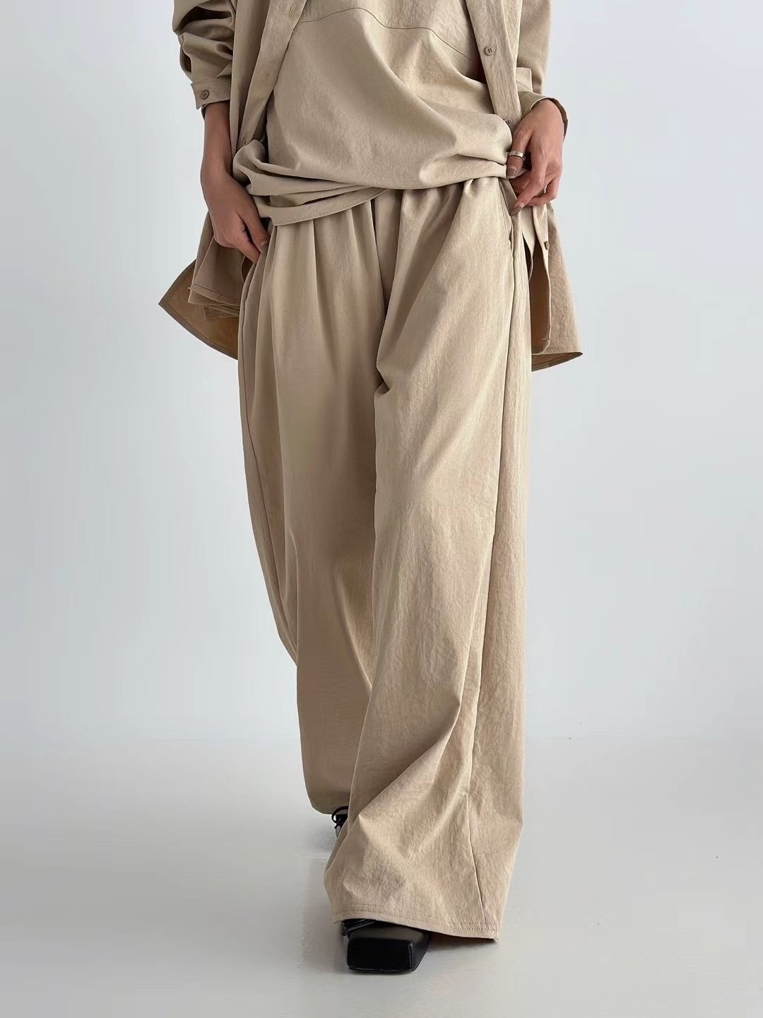 #B009 休閒寬鬆橡筋褲