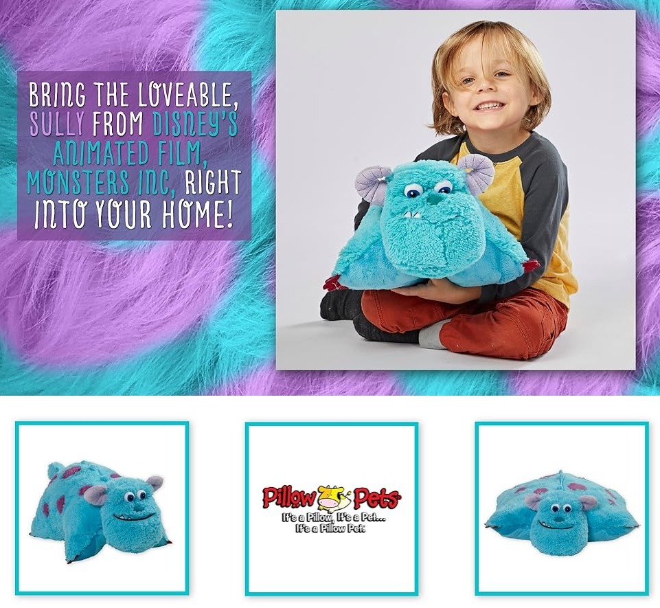 【預購】Disney × Sulley G071122 毛絨絨摺疊睡枕