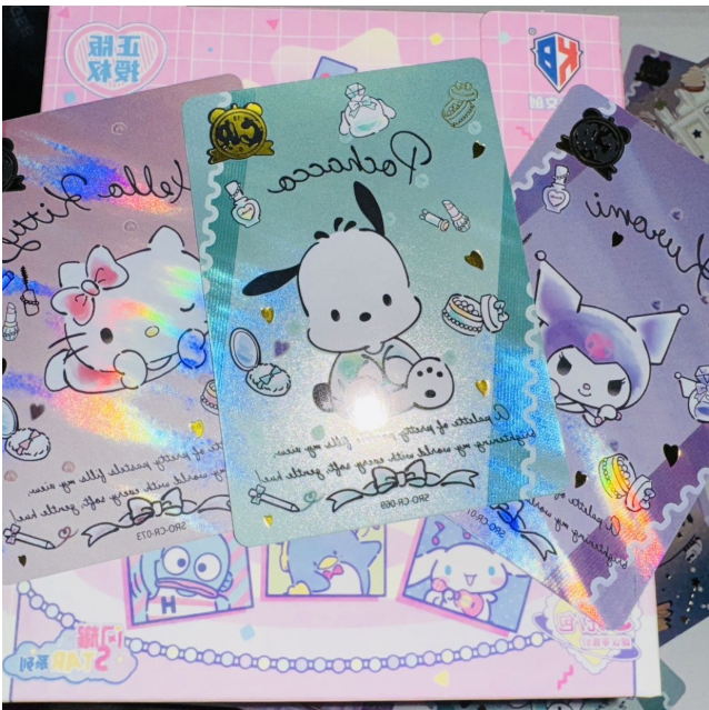 三丽鸥 厚卡镭射 收藏卡 约100张