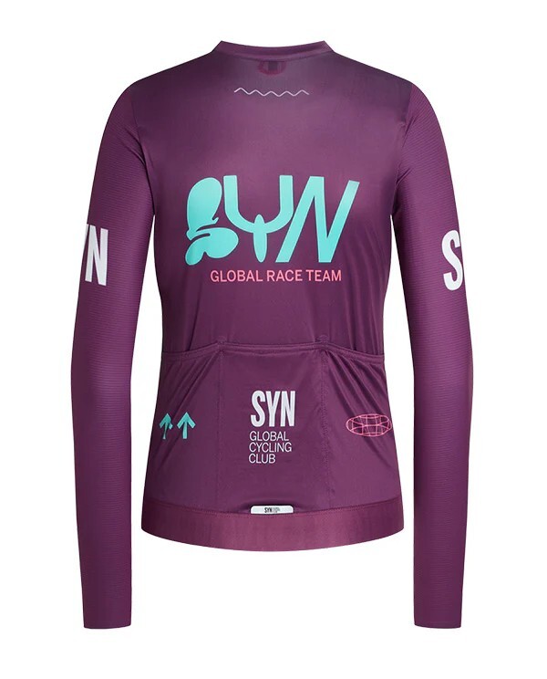 SYN Biehler 女款薄長袖車衣 Pro Team LS Jersey /Muffin 紫