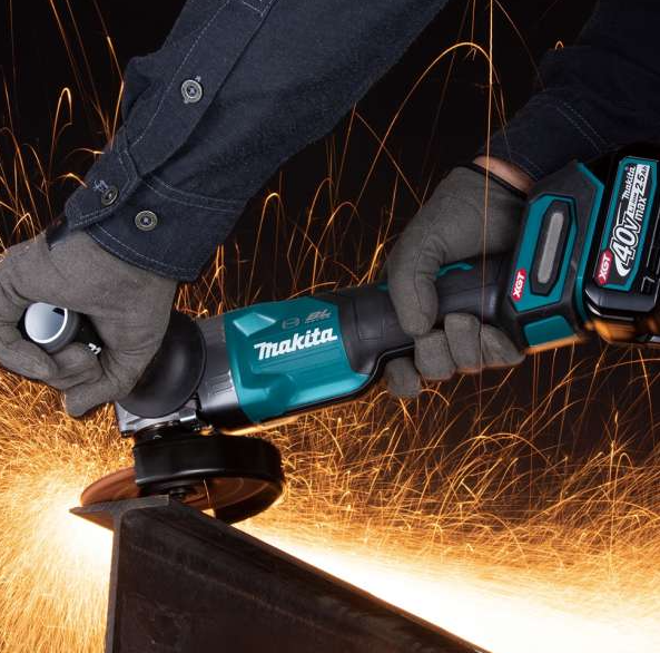 "MAKITA"牧田牌 充電式安全制角向磨光機 125mm(無碳刷)(鋰40V)