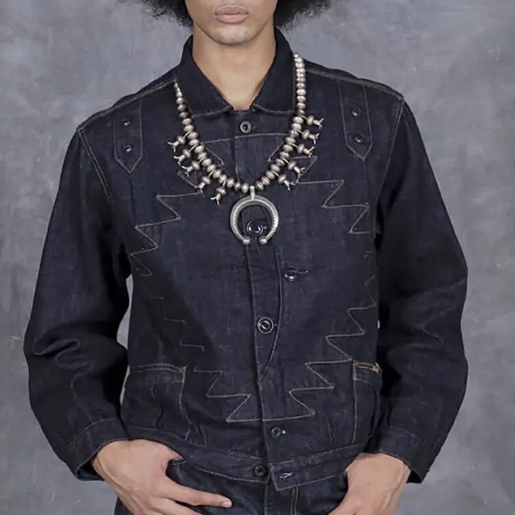 RE-STOCK: KAPITAL 2025 12oz DENIM SANTO DOMINGO THUNDERBIRD JACKET - PRE ORDER ITEM (預訂中)