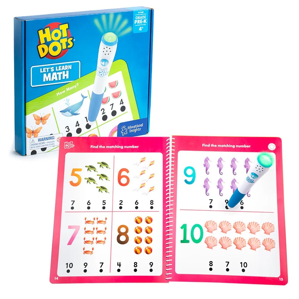 【美國Educational Insights】Hot Dots 發光點答筆-學前數學啟蒙組