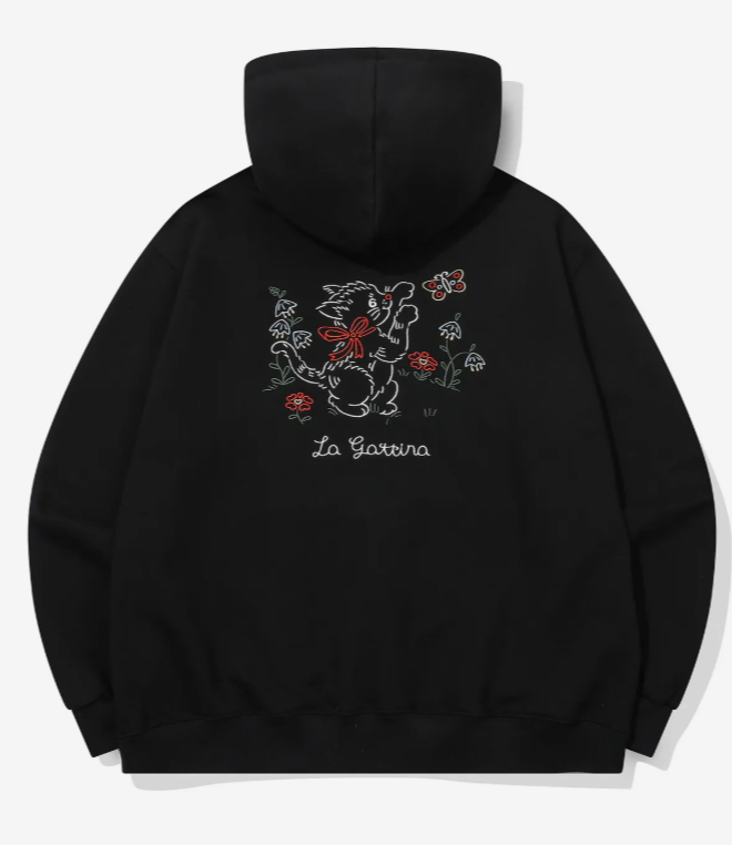 CPGN STUDIO / Lagatina 刺繡連帽上衣 / 黑色 /  JUL25