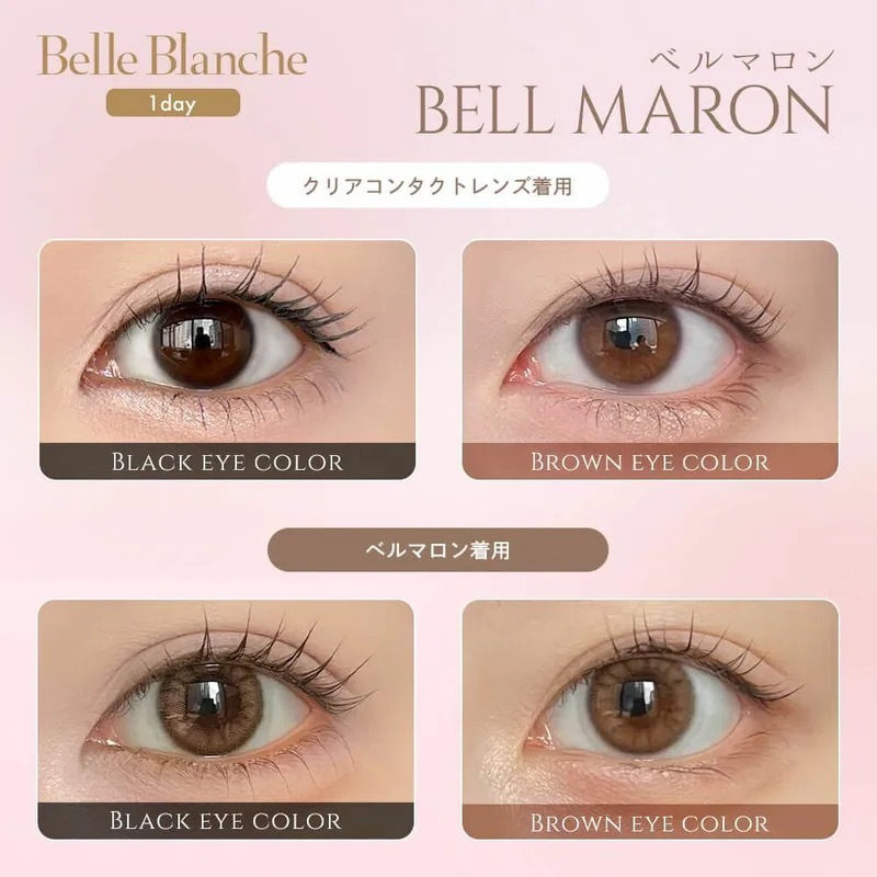 Belle Blanche 1 Day Bell Maron｜日拋彩妝隱形眼鏡｜每盒10片