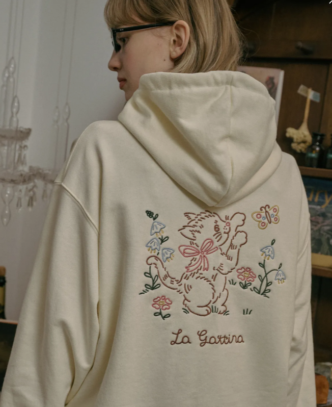 CPGN STUDIO / Lagatina 刺繡連帽上衣 / 奶油白 / JUL25