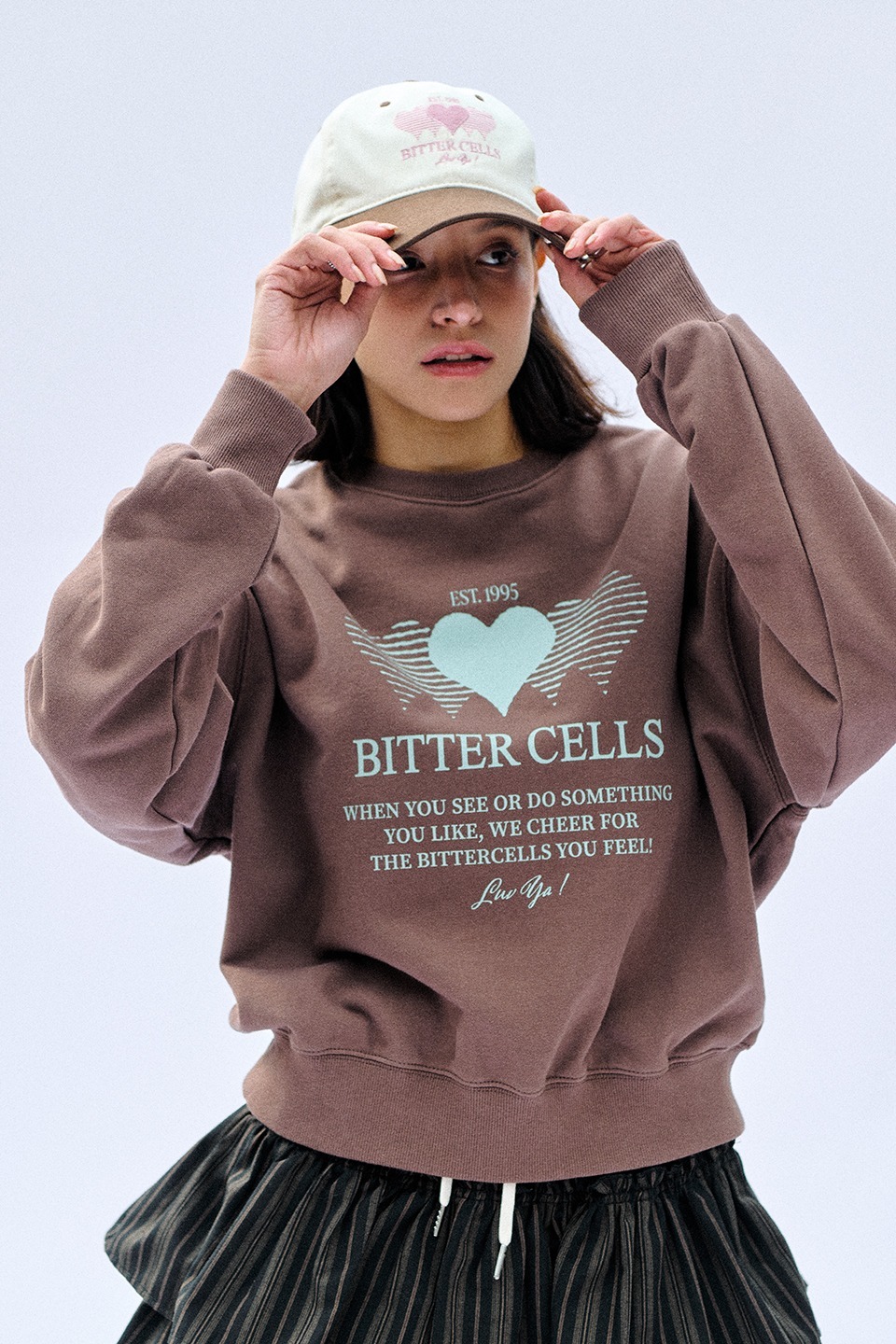 【BITTER CELLS】Kitsch Heart Cap / 追跡付 BITTER CELLS Kitsch Heart Cap