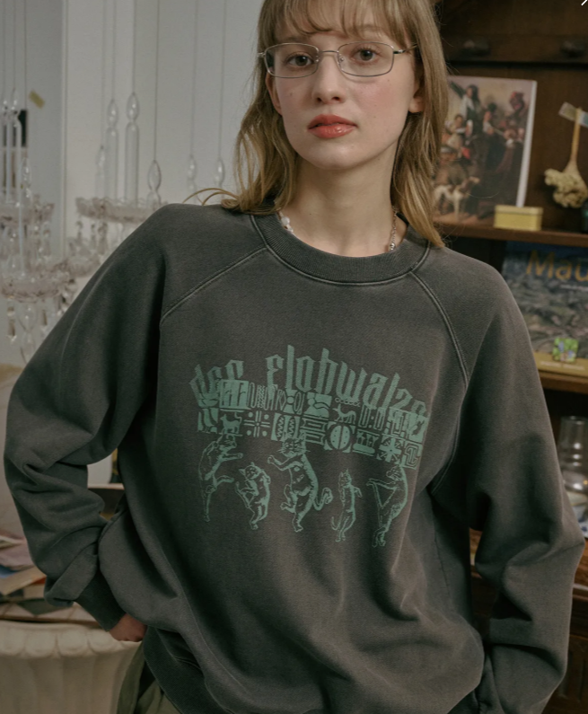 CPGN STUDIO 跳華爾滋圖案上衣 / 煙燻黑 /  JUL25